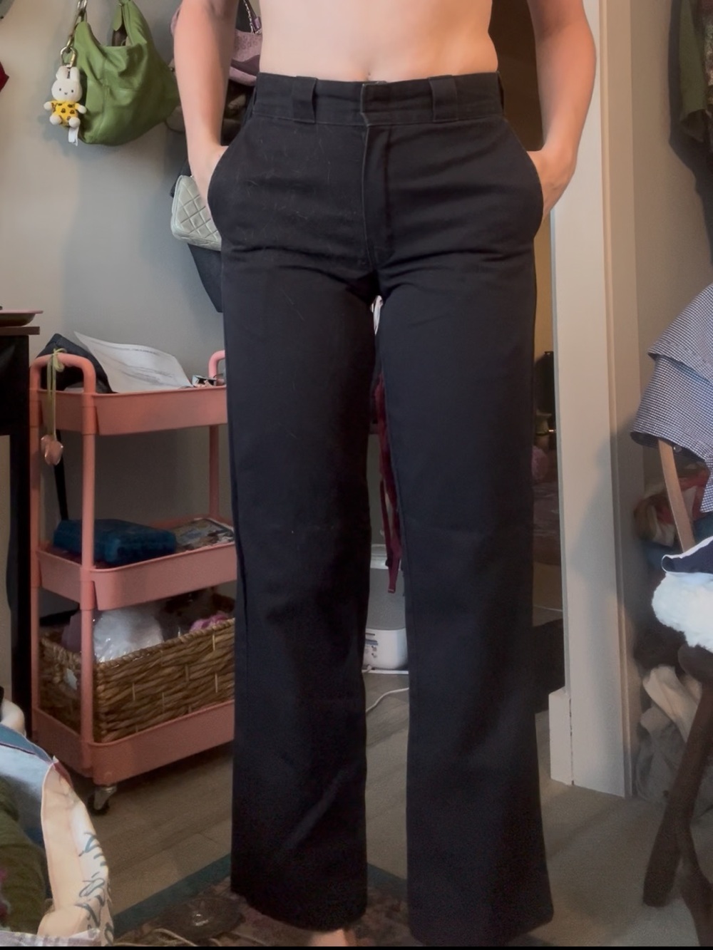 Dickies Men's Black Chino Pants - Straight Leg